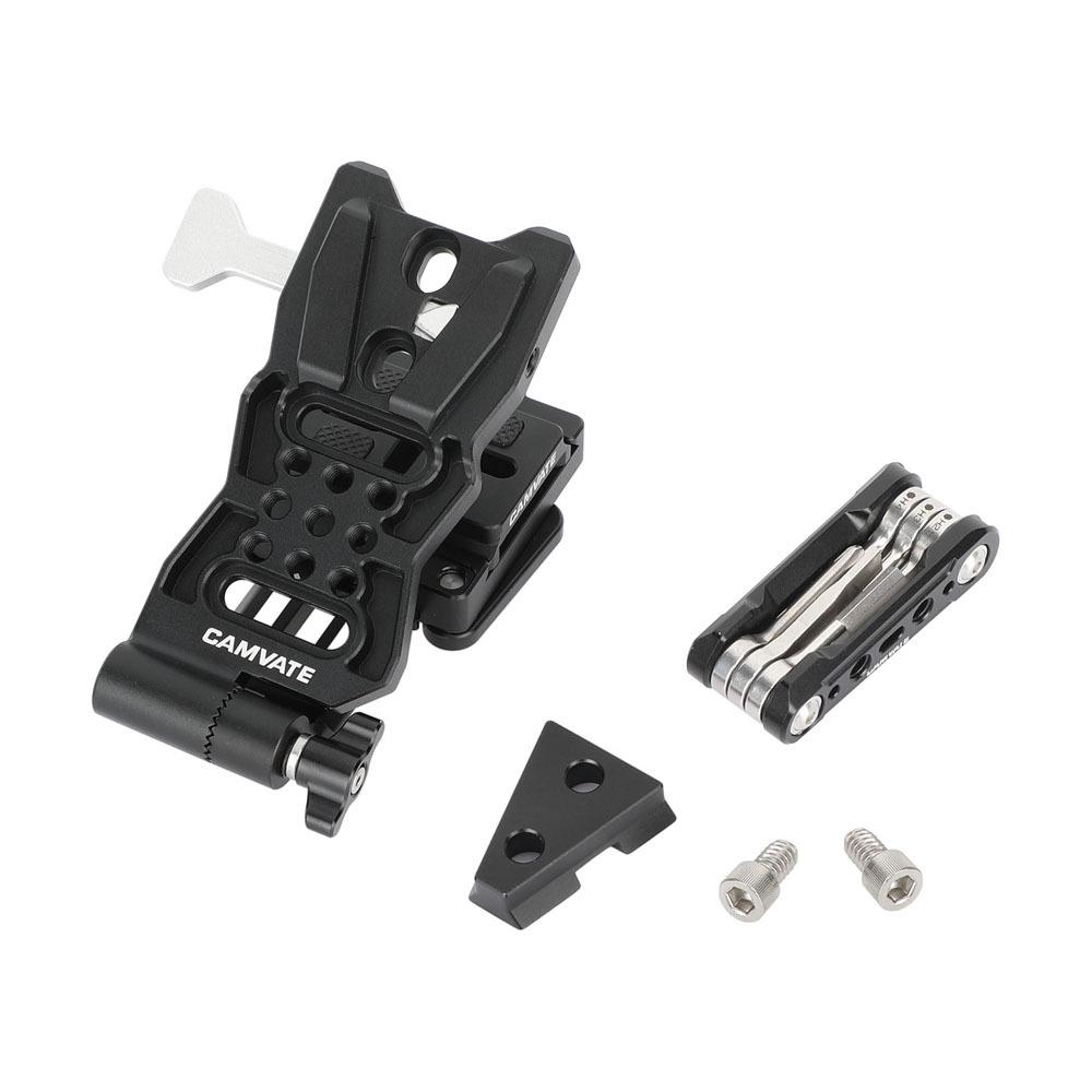 

HDRIG L-Shaped V-Mount Battery Quick Release Plate with Arca Camera Mount, 360° Rotation, Model 3834. чёрный