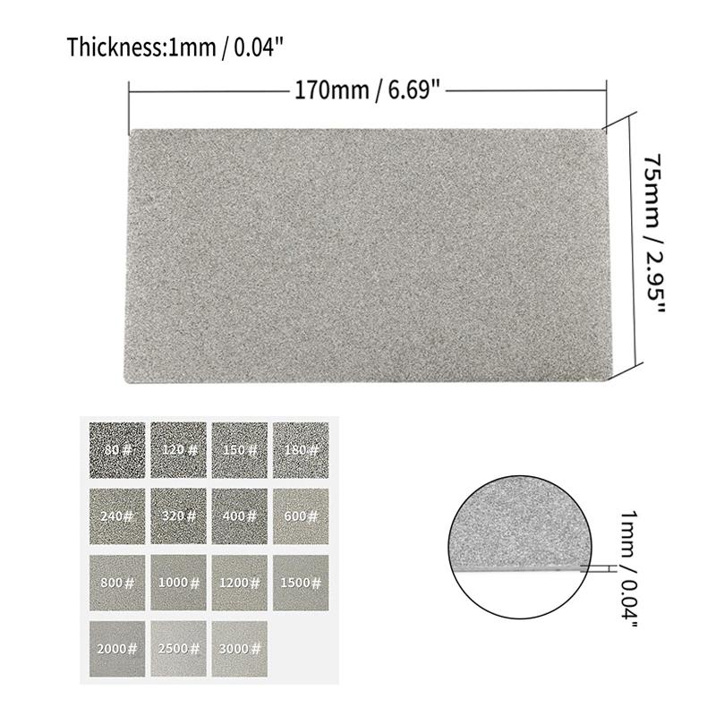 Ακονιστήρι μαχαιριών Diamond Grit 80-3000# Ακονιστήρι πέτρας Whetstone Επαγγελματικό εργαλείο λείανσης μαχαιριών ξύλου