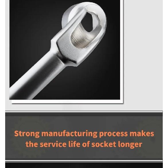 CRV Steel L Type Socket Spanner L Wrench 6 Point Hand Tools Automotive Mechanical Tool 8 10 12 13 14mm