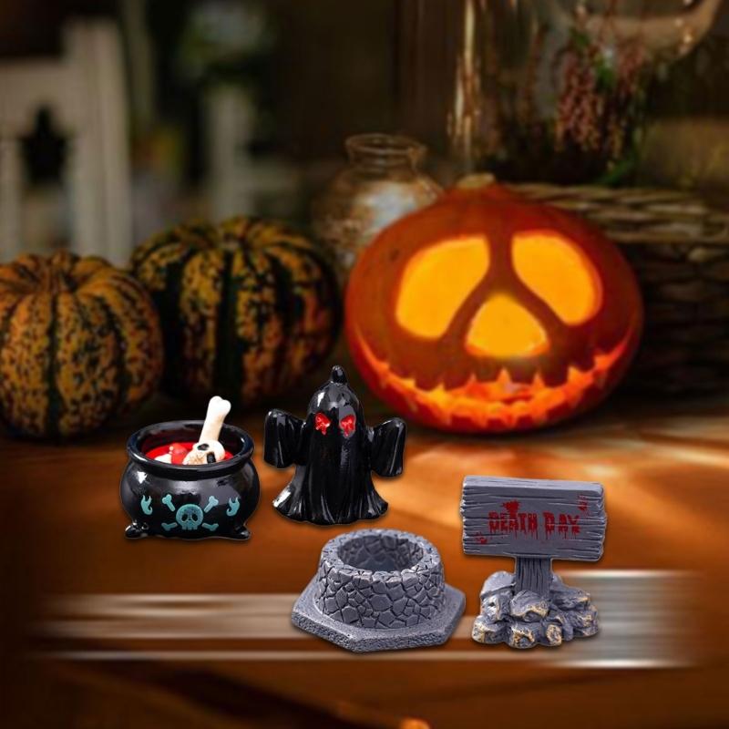 Mini-Friedhofs-Party-Accessoire Tragbare Harzskulptur Sicher für Kinder Und