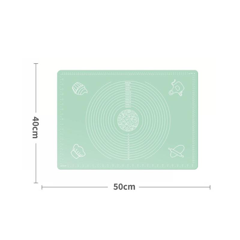 

1Pc Extra Thick Silicone Baking Mat Non-Stick Reusable For Dough Pizze Cake Bread Cookies Candy Macarons Easy Clean Kitchen Tool 40×50cm