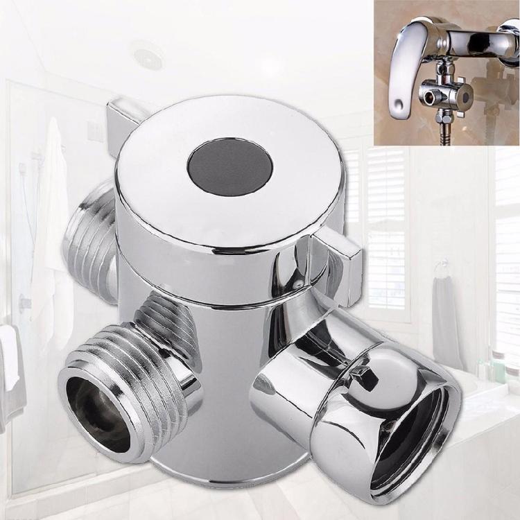3 Way Shower for Head Diverter Adapter Connector Sprayer Arm Mount Bathroom Tool