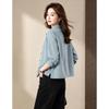 D.F.DEAR Women's Embroidered Floral Cotton Long-Sleeve Shirt