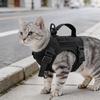 Tactical Cat Harness Vest and Leash Set Adjustable Escape Proof Soft Mesh with Handle Outdoor Walking Pet Training Supplies