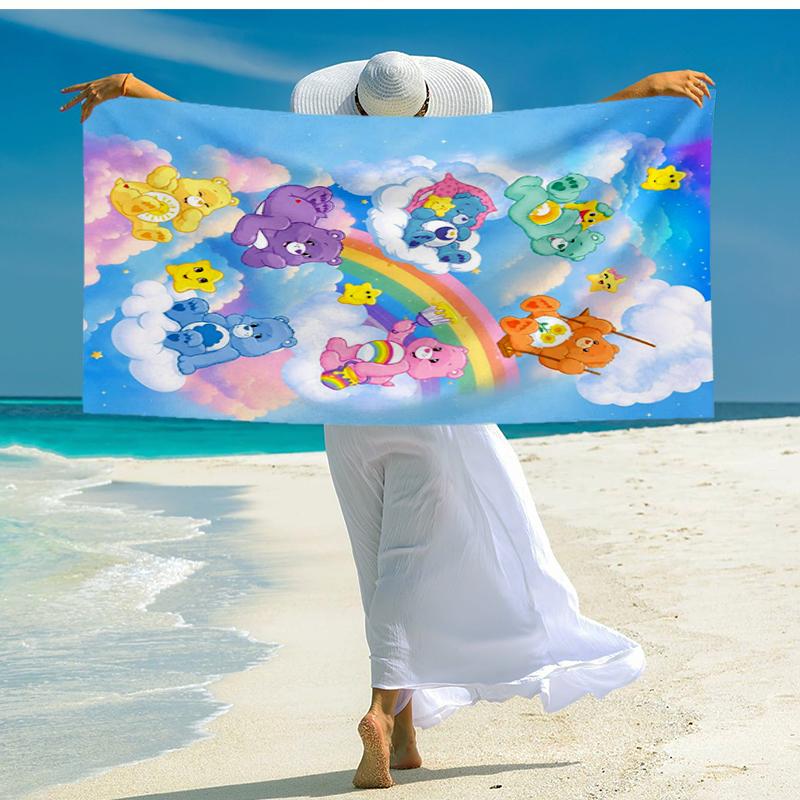 Ultra-Soft Beach Towel with Bear Theme,Ideal for Pool - Camping, Diving - Perfect Travel Essential, Vibrant Beach Towel.
