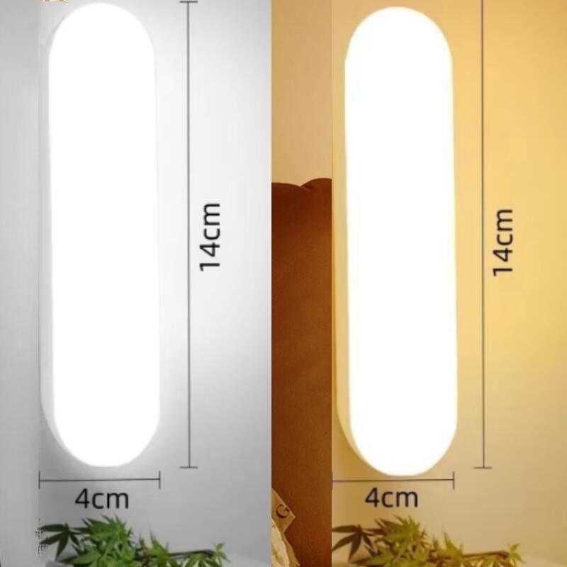 Luce a LED a induzione con sensore di movimento, luce per armadio, luci notturne a LED wireless, lampada da scala ricaricabile tramite USB, luce per la cura del bambino, luce per camera da letto