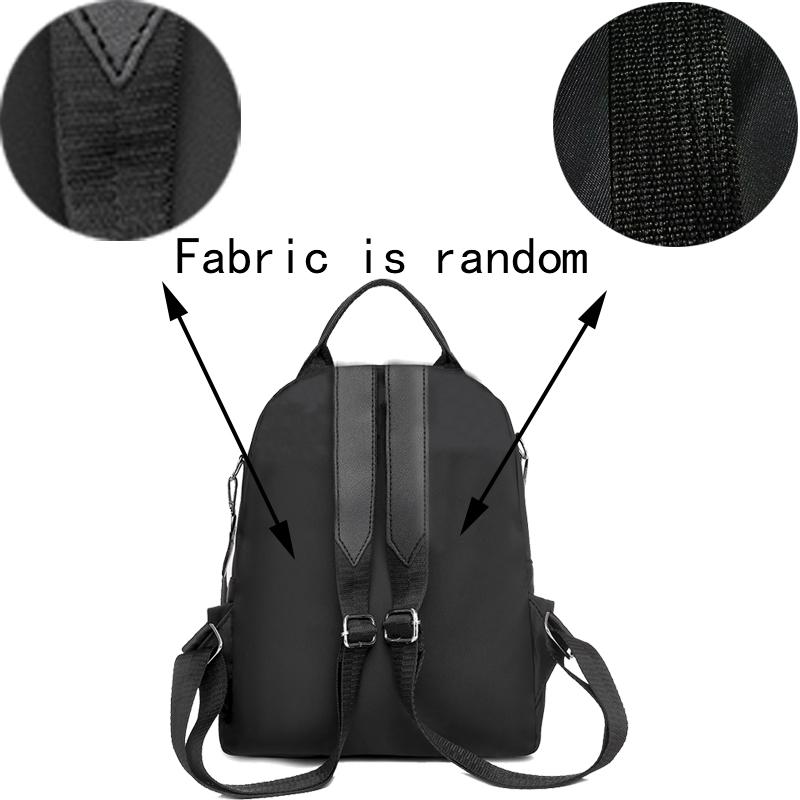 Unisex square bag for men and women travel small backpack multiple pockets design simple student school bag
