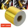 Reflective Self Adhesive Tape Gold/Sliver High Temperature Heat Insulation Shield Wrap Tape Bandage 50mm x 5M Roll UniversalPinstriping Tape 3