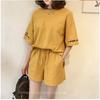 Sporty Fashion Set - Women's Short Pants with Short-sleeved T-shirt, Two-piece, Loose Fit