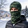Winter Neck Gaiter and Adjustable Windproof Cycling Set with Ear Coverage and Face Cover for Outdoor Riding