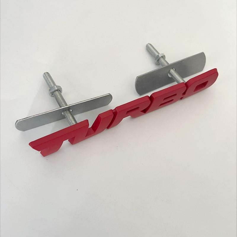 3D Metal Turbo Sticker For Car Fender Trunk Decal Badge For Renault Subaru Toyota Jeep SAAB Turbo Emblem Letters Accessories vus9