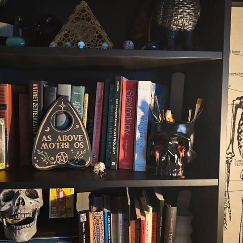 1/3Pcs Retro Mini Ouija Board Wooden Divination Pendulum Board Engraved Magic Board Ornament Metaphysical Wiccan Altar Supplies