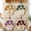 Soft Mushroom Theme Hand Towel Coral Fleece Bathroom Kerchief Toilet Handkerchief  Kitchen Home