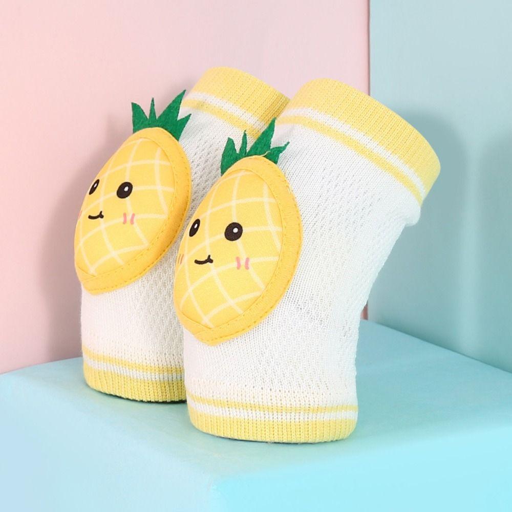 Reticular Baby Cartoon Knee Pads Cotton Polyester Crawling Toddler Protector