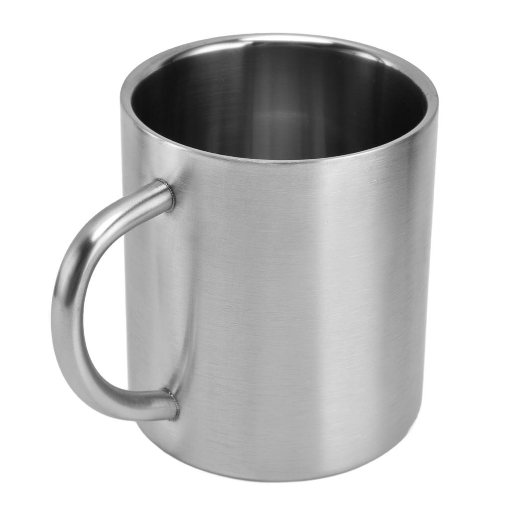 Double Walled Coffee Mugs Stainless Steel Tea Cups for Camping Travel Outdoor Office 410ml