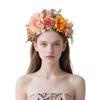 Bandeau Floral en Tissu Doux Couronne de Fleurs pour Photographie de Bal Headpiece en Fleur Tissu Femme