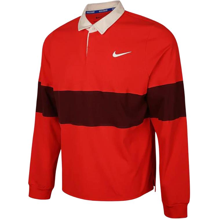

Nike Breathable Long Sleeve Polo Shirt Men tops Red IB8142-696 M