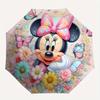 1pc Cute Minnie Flower Pattern Automatic 3-Fold Umbrella, 8 Steel Frames, High-Value Folding Umbrella, Suitable for Office, Travel and Outdo
