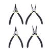 4Pcs Snap Ring Pliers Set Steel Circlip Pliers Kit with Straight Bent Jaws Hand Tools for Repair Maintenance 7in