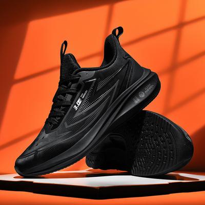 Men's Shoes New Microfiber Leather Side Running Shoes Fashionable Versatile Outdoor Casual Shoes Ultra-light High Elastic Shock-absorbing Sports Shoes
