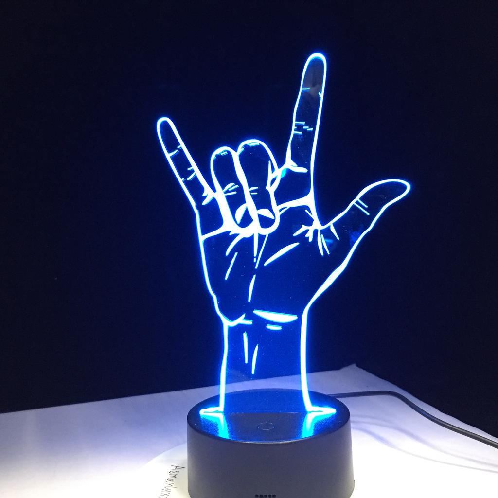 Factory Dropshipping ODM Rechargeable Touch Switch Dog Arylic Panel Box Table Night Lamp  16 Colors Change 3D LED Light