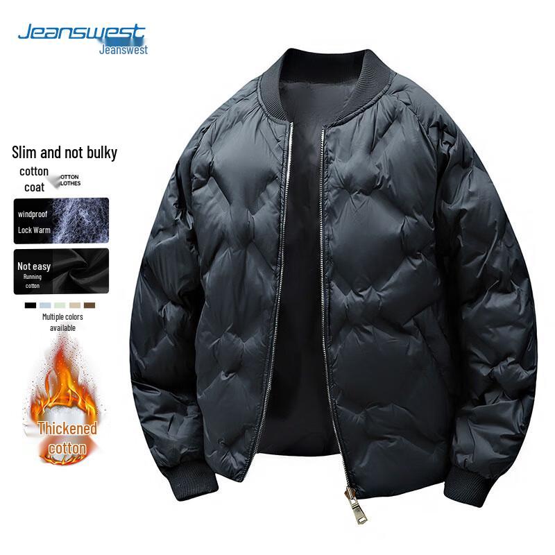 JEANSWEST Herren Winter Baseballkragen Steppjacke