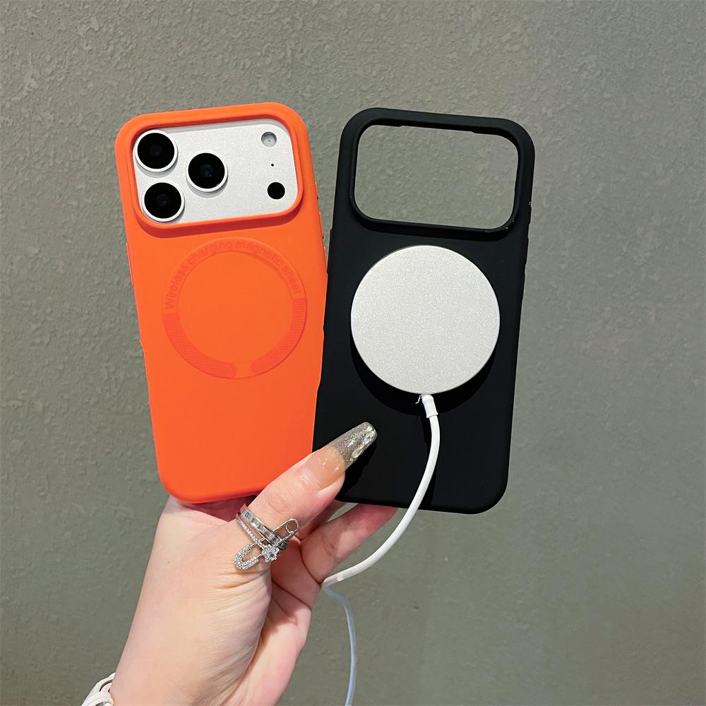 Coque Magnétique en Silicone Liquide Doux Pour Magsafe Chargement Sans Fil Pour iPhone 17 16 15 14 13 12 11 Pro Max Plus Couleur Bonbon