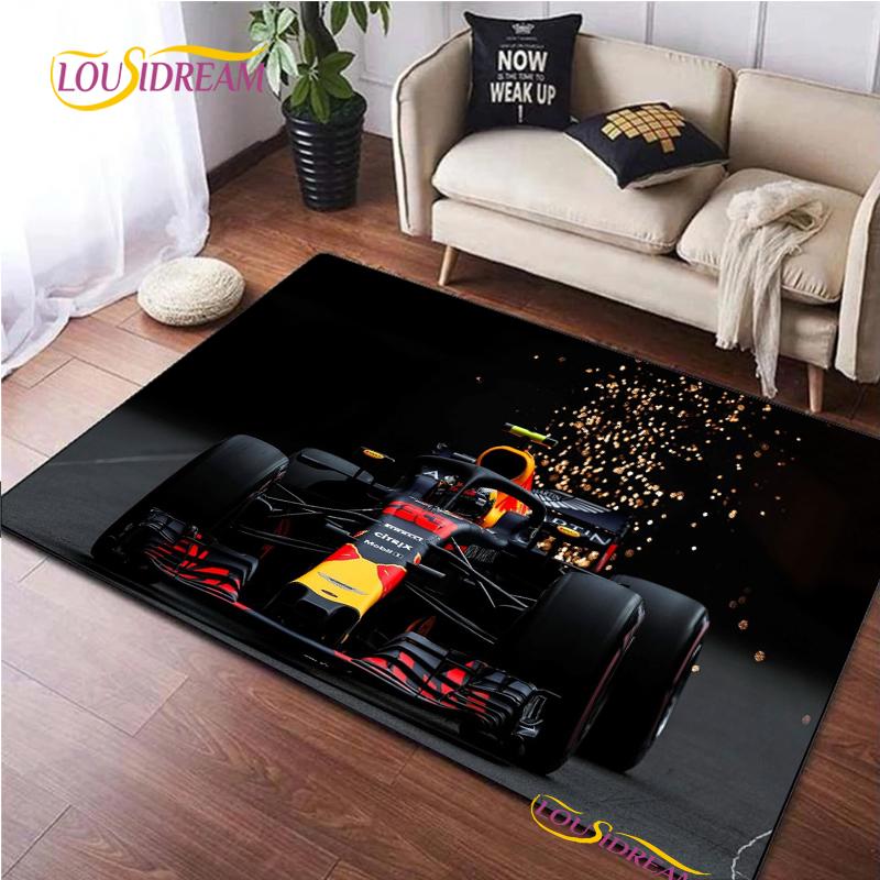 Racing Car Pattern Rug for Bedroom Living Room Carpet for Kitchen Floor Mats Home Decor Alfombra Kid Play Non-Slip Floor Pad Rug