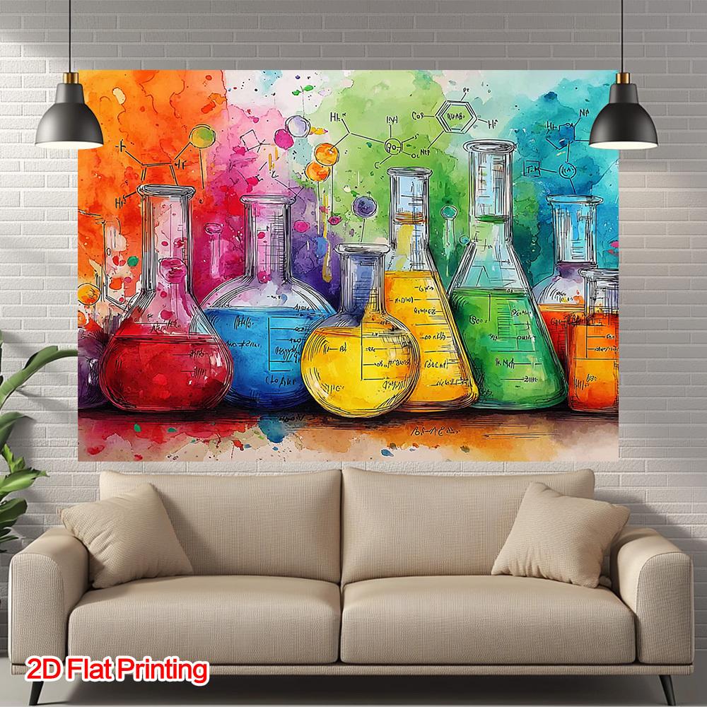 2D Plane, 1 Piece of Color Chemical Laboratory Painting Photography Background, Polyester Material