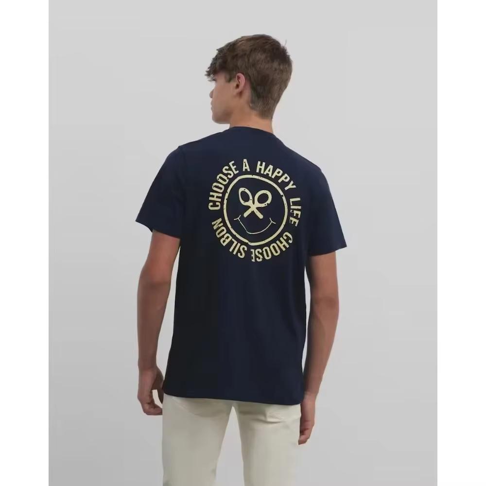 SILBON Fashion T-shirt for Men Y2K Tops Harajuku Luxury Brand Letter Printing Tee Summer Short Sleeve Tee Redtube Tee Tops Men’s