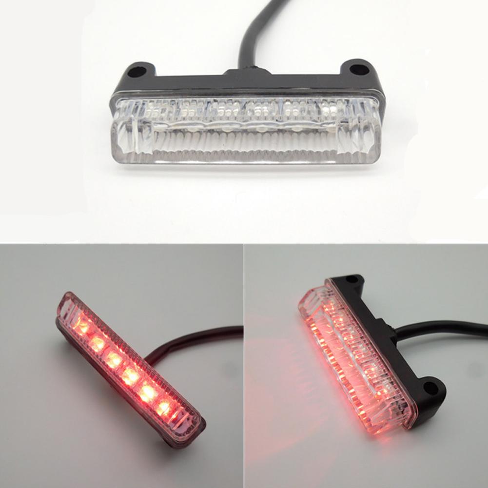 Motorcycle LED Tail Light Off-Road Vehicle Electric Decorative Light Motorcycle Plate LED Bike Light Modified License Brake G4A1