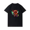 Herre Premium bomull Harajuku T-skjorte Evangelion Asuka Plakat Anime skjorte print T-skjorter Funny Style rundhals bomull T-skjorte Uformelle T-skjorter