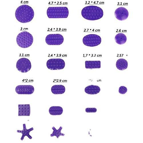 24 Pcs Car Dent Puller Suction Cups Car Dent Repair Tool Suction Sucker Gasket Paintless Dent Removal Tool Pulling Tabs