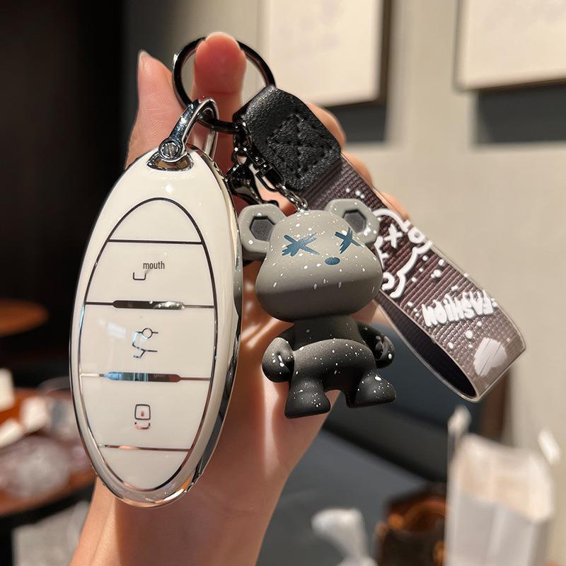 Compatible with Bestune 2023 T77/T99 Models: Luxury/Premium Men's and Women's Key Fob Cover Case