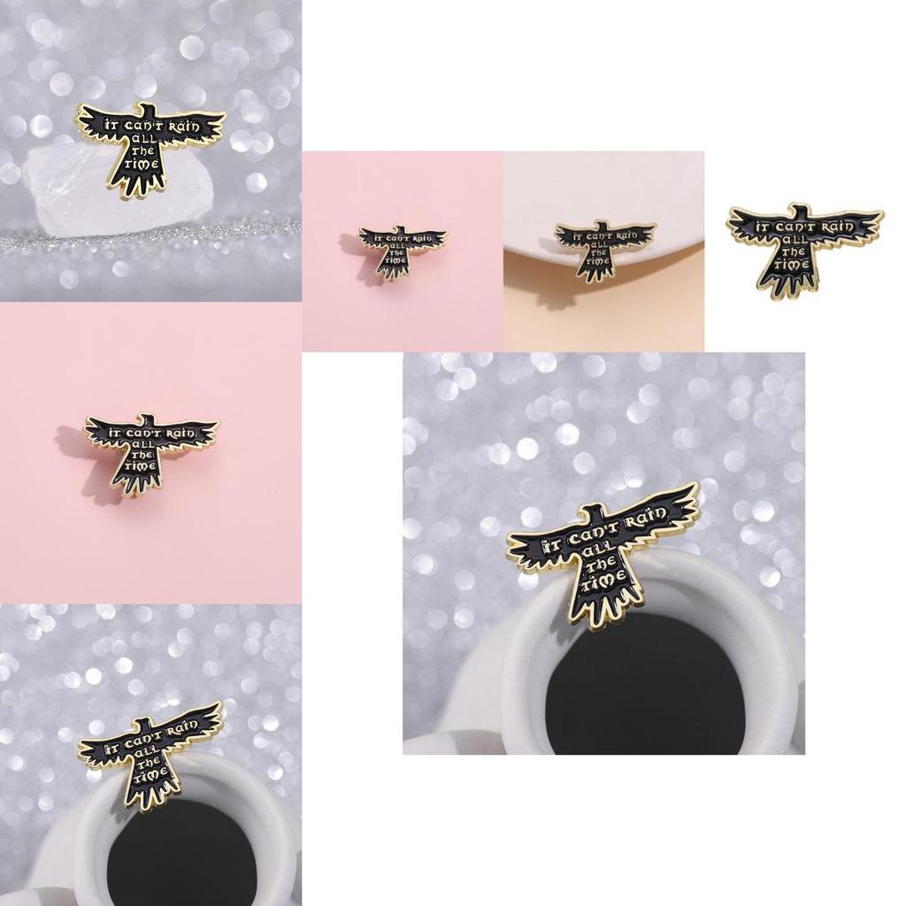 Trendy Cartoon Eagle Bird Brooch Exquisite Metal Pin For Fashionable Clothing And Backpacks