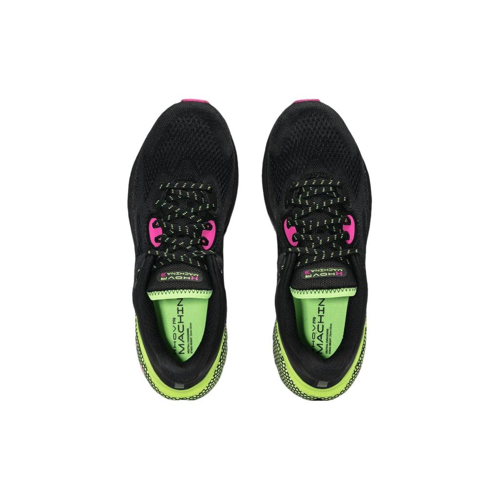 Under Armour HOVR Machina 3 Black Lime Pink Men Sneakers Lime-Surge Rebel-Pink 3025650-005