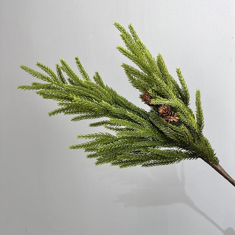 Artificial Soft Rubber Christmas Pine Needle Branch for Home Decoration