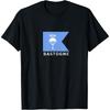 Kolay Şirket Gömleği Bayrak WW2 506 Bastogne Paraşüt T-Shirt
