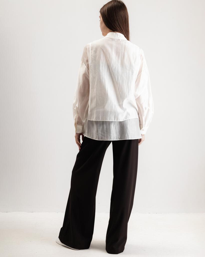 Women's Blouse with Decoration Phardi 3363 36 Milk