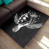 Cartoon Sea Turtle Area Rug for Kids Bedroom and Living Room, Ocean Theme Tortoise Print Carpet, Non-Slip Indoor Floor Mat