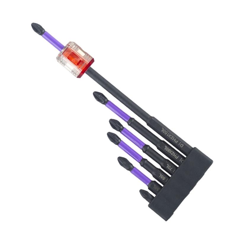 Impact Driver Bit Set Magnetic Screwdriver Bit for Efficient Screw Handling in DIY and Professional Projects