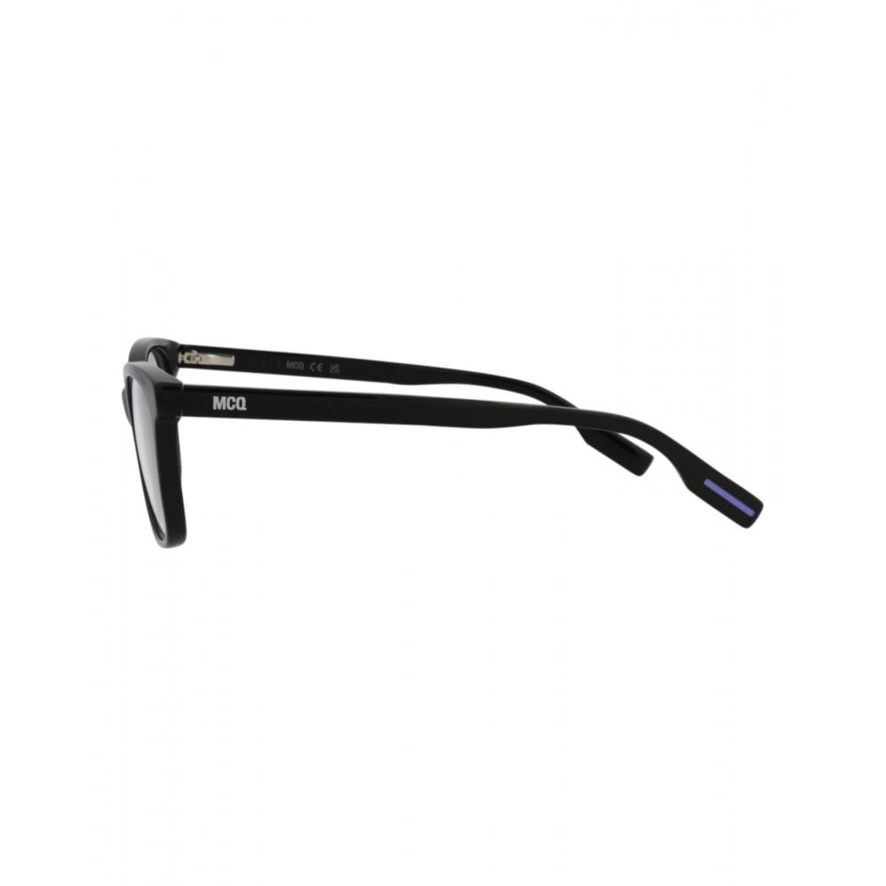 Mcq Alexander Mcqueen Square Frame Acetate Optical Frames Black Black Transparent