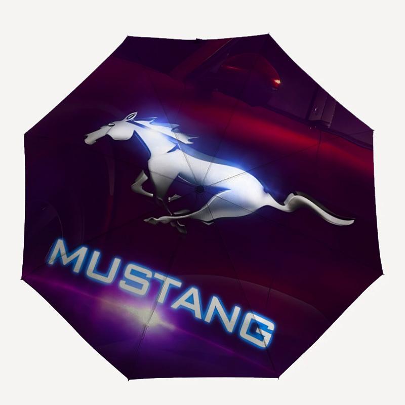 

1 шт. Зонт с логотипом Mustang - автоматическое открытие и закрытие, прочный железный каркас, для официальных мероприятий yy251027020