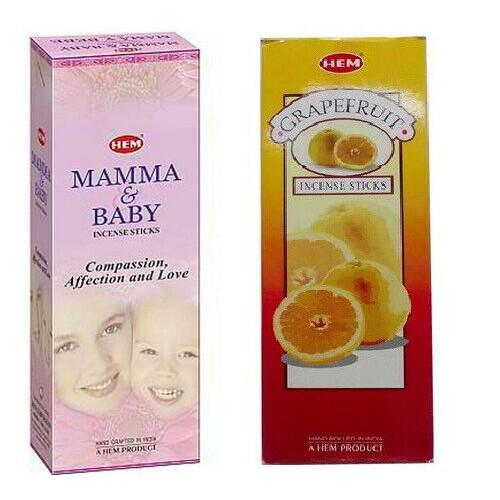 

@ Hem Mama And Grapefruit Incense Sticks Each 20 Sticks 5 Pack Zr1031-60%Off