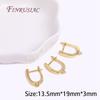 18K Real Gold Plated Brass Metal Popular DIY Earring Hook Clasps Handmade Earrings Making Accessories Findings Wholesale