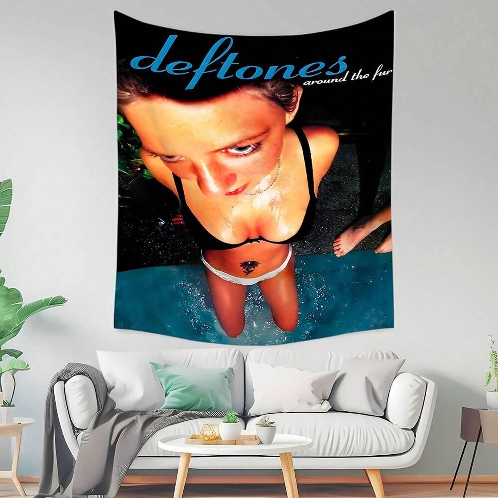 

Music Album Cover Tapestry Poster Funny Banner Flag for Man Cave Wall Art Decor Birthday Graduation Gift for Teen College Dorm 74x94cm(29x37in)