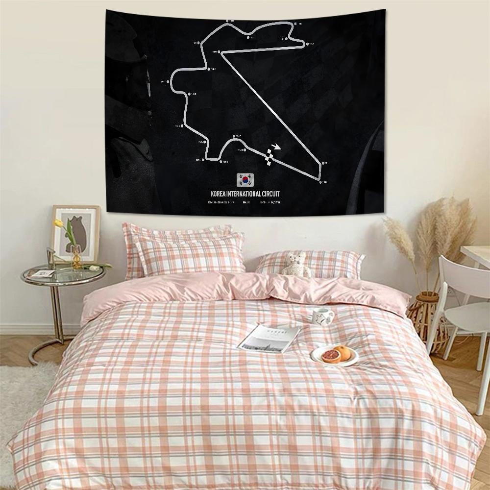 F1 Track Hanging Bohemian Tapestry Hanging Tarot Hippie Wall Rugs Dorm Home Decor