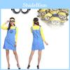 Entzückendes gelbes Minion Cosplay Kostüm für Frauen Perfekt für Halloween-Partys und Events