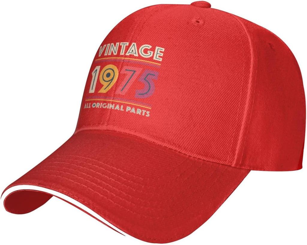 Vintage 1975 Snapback Cap Casual Casquette Adjustable Baseballcaps Men Sports Cap
