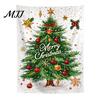 Indoor Holiday Wall Art Merry Christmas Tapestry, Hanging Fabric Backdrop, Xmas Tree Winter Seasonal Room Ornament for Living Room, Bedroom
